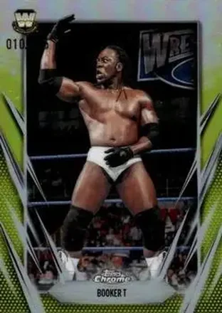 2026 Topps Chrome WWE - Yellow Refractor #71 - Booker T