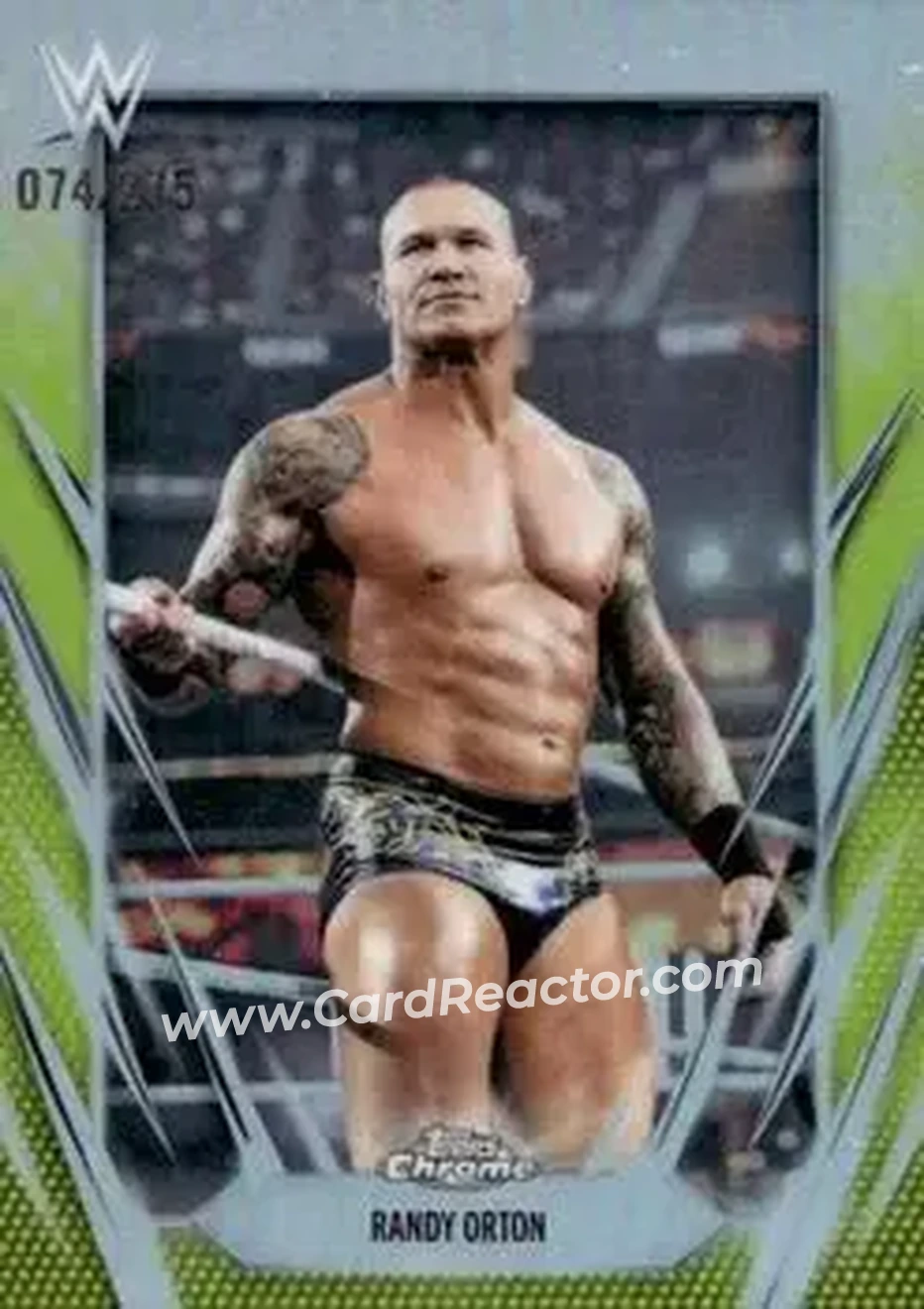 2026 Topps Chrome WWE - Yellow Refractor #72 - Randy Orton - Front