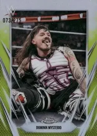 2026 Topps Chrome WWE - Yellow Refractor #73 - "Dirty" Dominik Mysterio