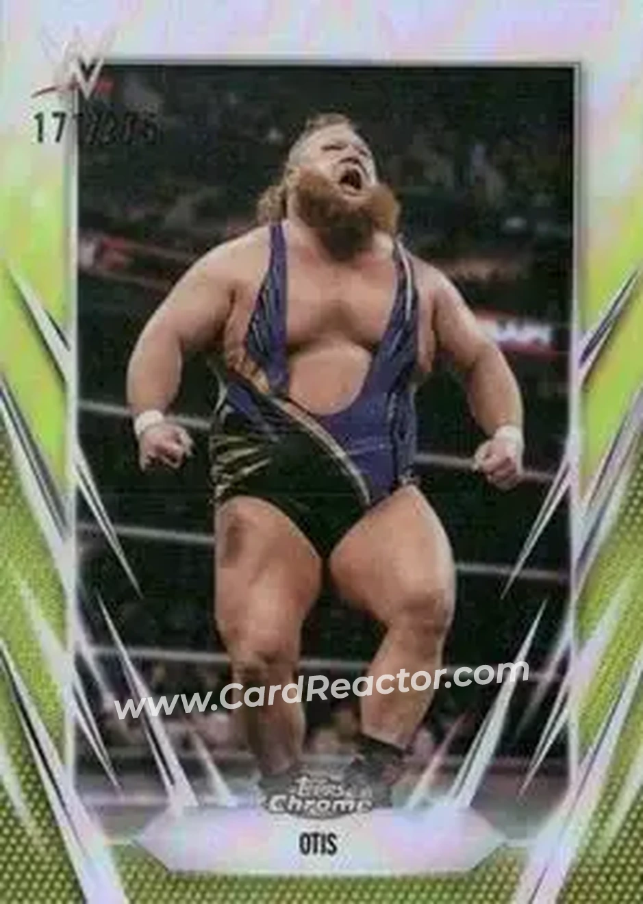 2026 Topps Chrome WWE - Yellow Refractor #75 - Otis - Front