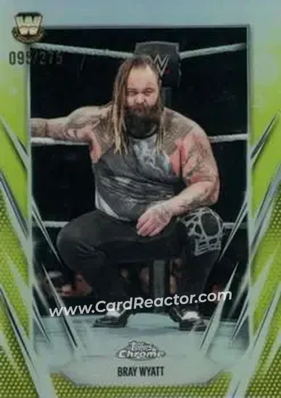 2026 Topps Chrome WWE - Yellow Refractor #76 - "The Fiend" Bray Wyatt - Front