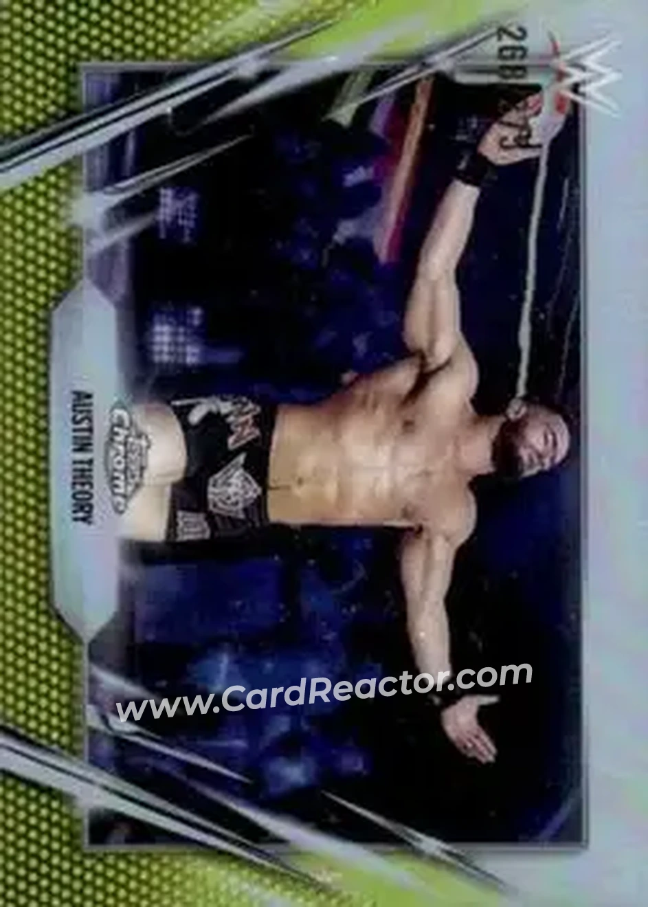 2026 Topps Chrome WWE - Yellow Refractor #77 - Austin Theory - Front