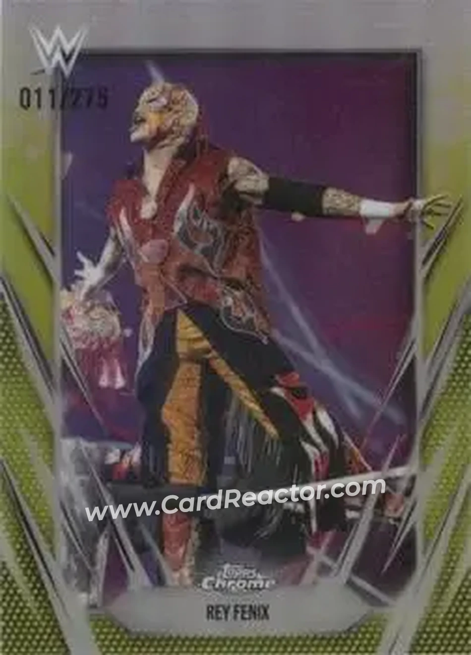 2026 Topps Chrome WWE - Yellow Refractor #79 - Rey Fenix - Front