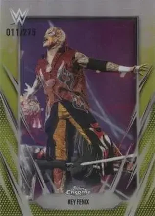 2026 Topps Chrome WWE - Yellow Refractor #79 - Rey Fenix