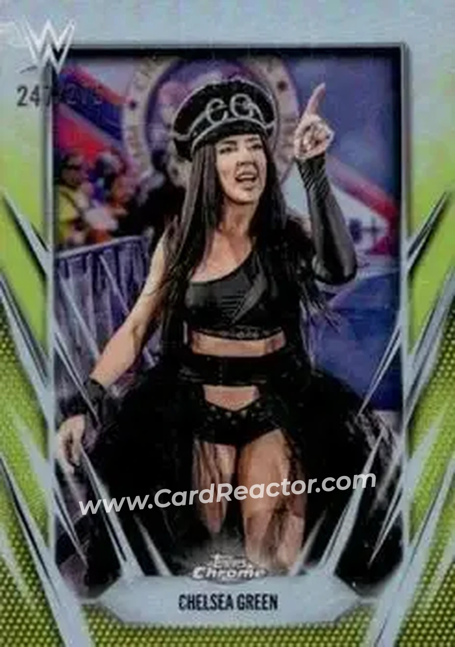 2026 Topps Chrome WWE - Yellow Refractor #80 - Chelsea Green - Front