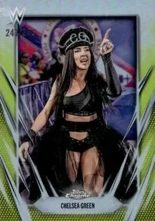 2026 Topps Chrome WWE - Yellow Refractor #80 - Chelsea Green