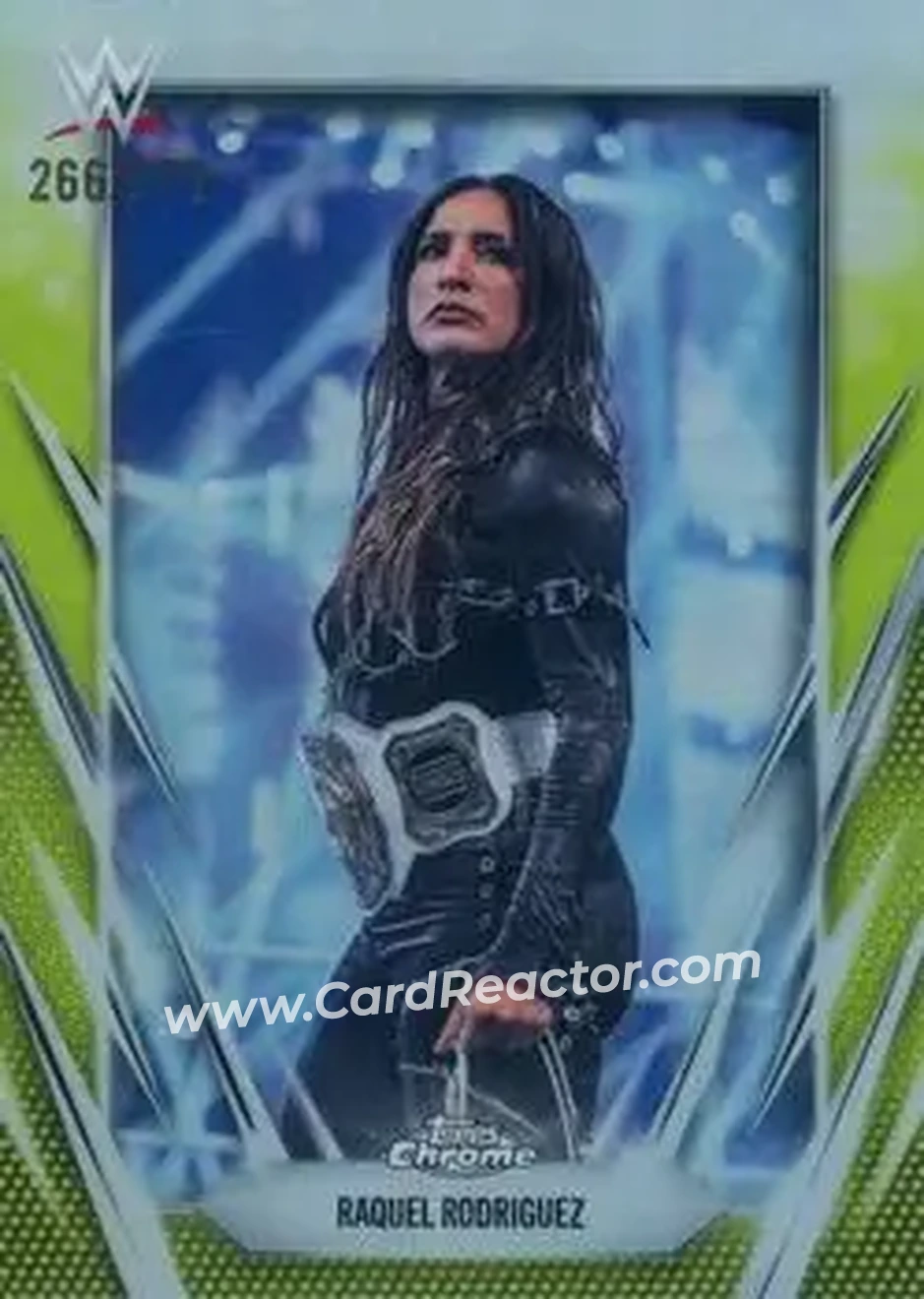 2026 Topps Chrome WWE - Yellow Refractor #84 - Raquel Rodriguez - Front