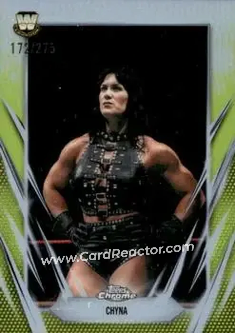 2026 Topps Chrome WWE - Yellow Refractor #85 - Chyna - Front 2026 Topps Chrome WWE - Yellow Refractor #85 - Chyna - Front