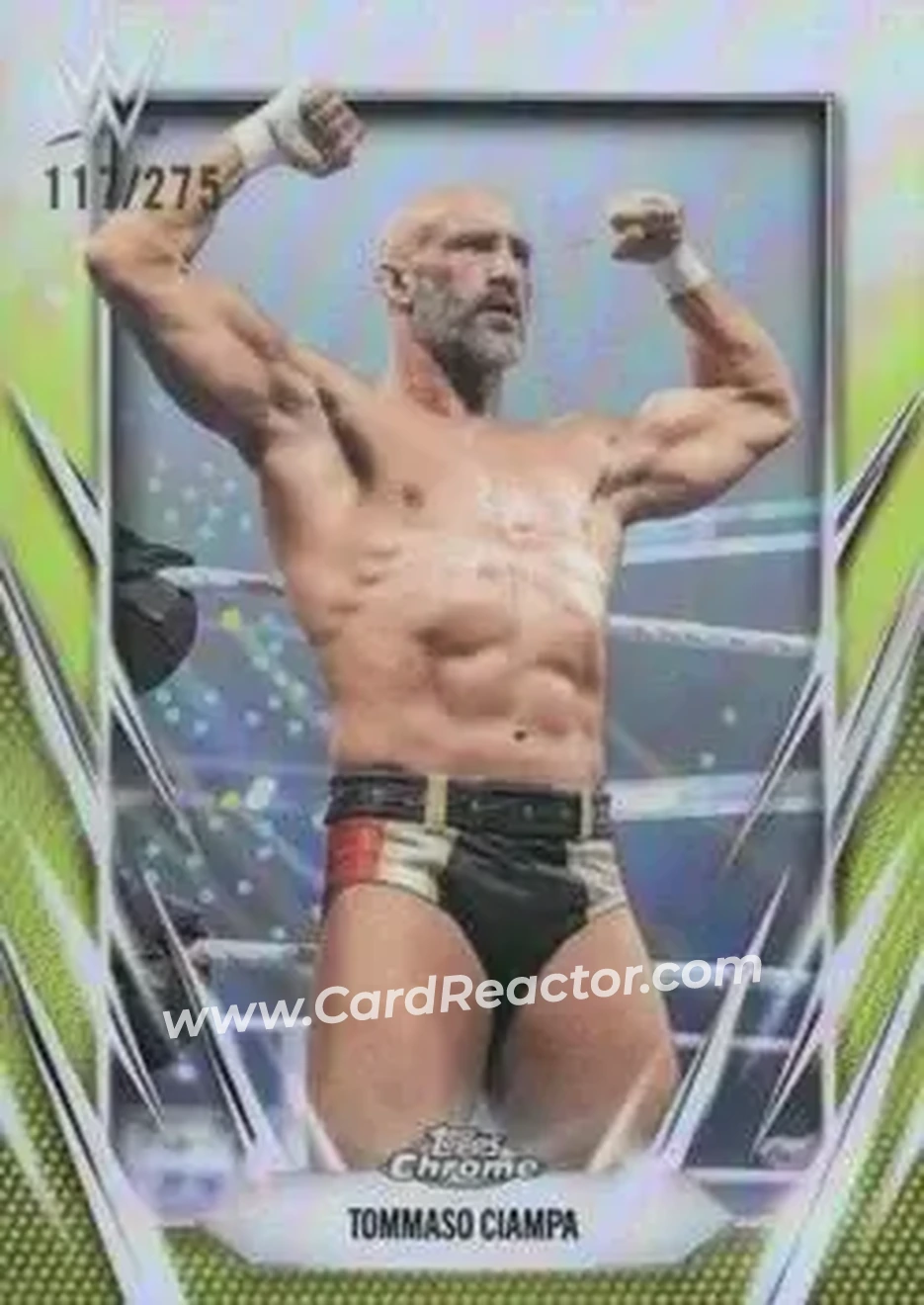 2026 Topps Chrome WWE - Yellow Refractor #86 - Tommaso Ciampa - Front 2026 Topps Chrome WWE - Yellow Refractor #86 - Tommaso Ciampa - Front
