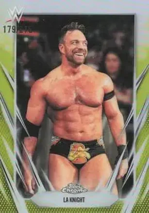 2026 Topps Chrome WWE - Yellow Refractor #87 - LA Knight