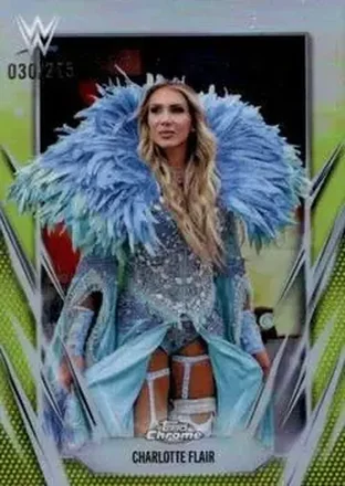 2026 Topps Chrome WWE - Yellow Refractor #89 - Charlotte Flair