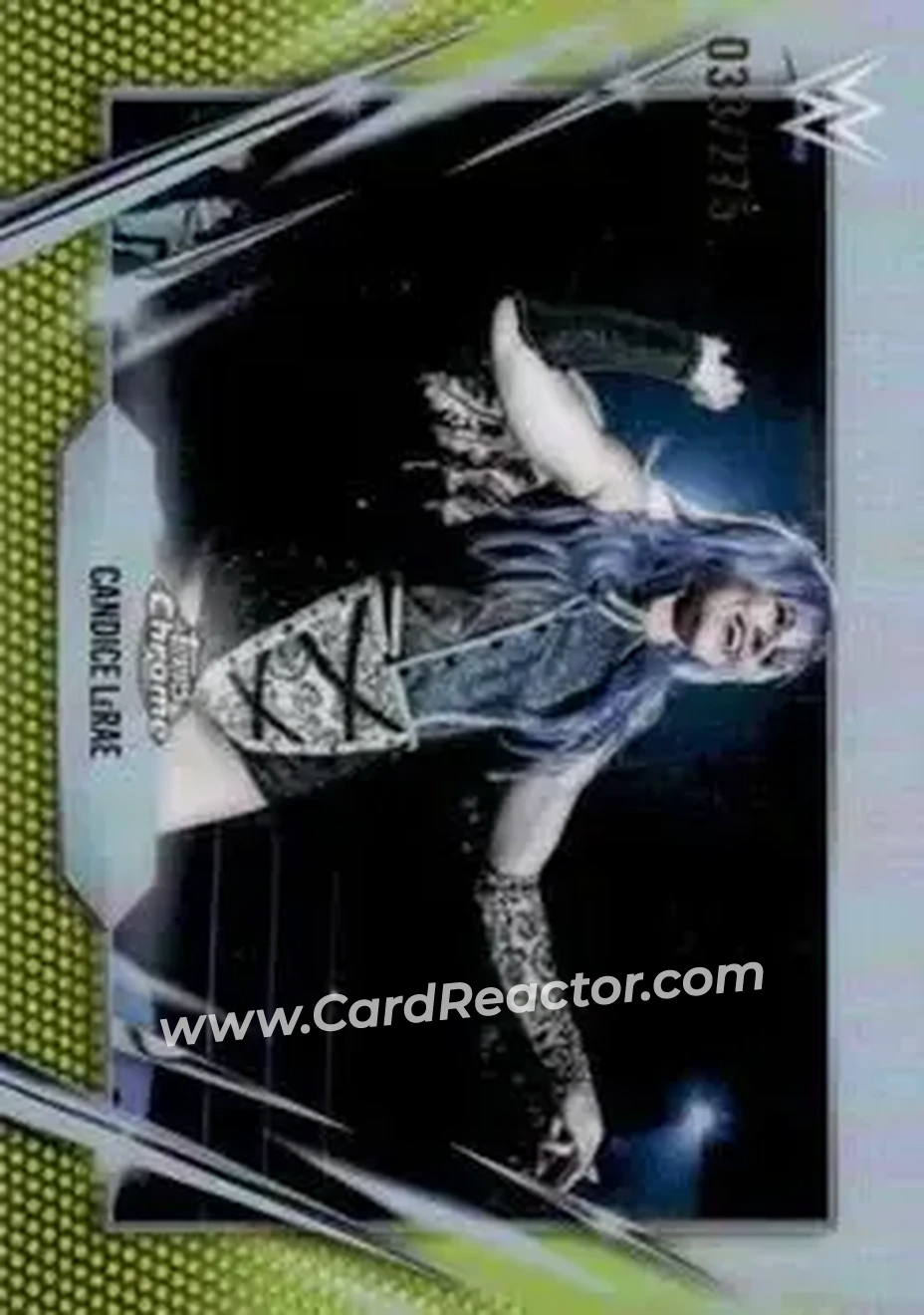 2026 Topps Chrome WWE - Yellow Refractor #90 - Candice LeRae - Front