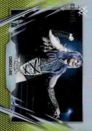 2026 Topps Chrome WWE - Yellow Refractor #90 - Candice LeRae