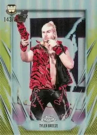 2026 Topps Chrome WWE - Yellow Refractor #91 - Tyler Breeze