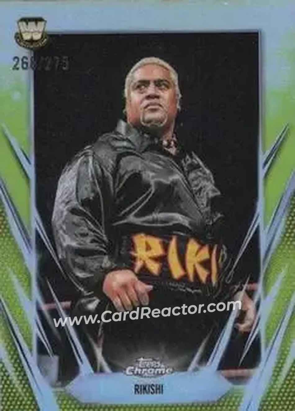 2026 Topps Chrome WWE - Yellow Refractor #92 - Rikishi - Front