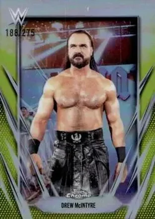 2026 Topps Chrome WWE - Yellow Refractor #96 - Drew McIntyre