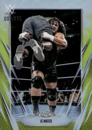 2026 Topps Chrome WWE - Yellow Refractor #100 - JC Mateo