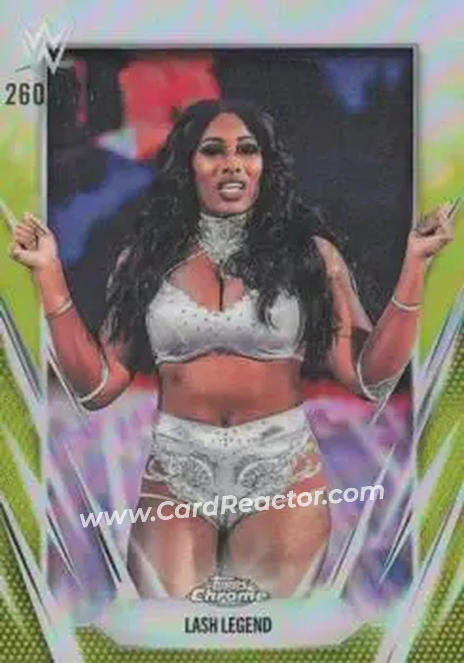 2026 Topps Chrome WWE - Yellow Refractor #101 - Lash Legend - Front