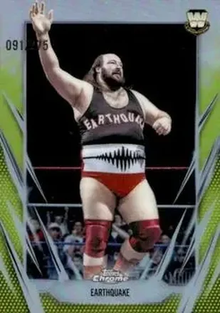 2026 Topps Chrome WWE - Yellow Refractor #106 - Earthquake