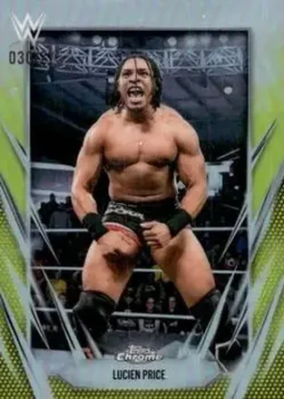 2026 Topps Chrome WWE - Yellow Refractor #107 - Lucien Price