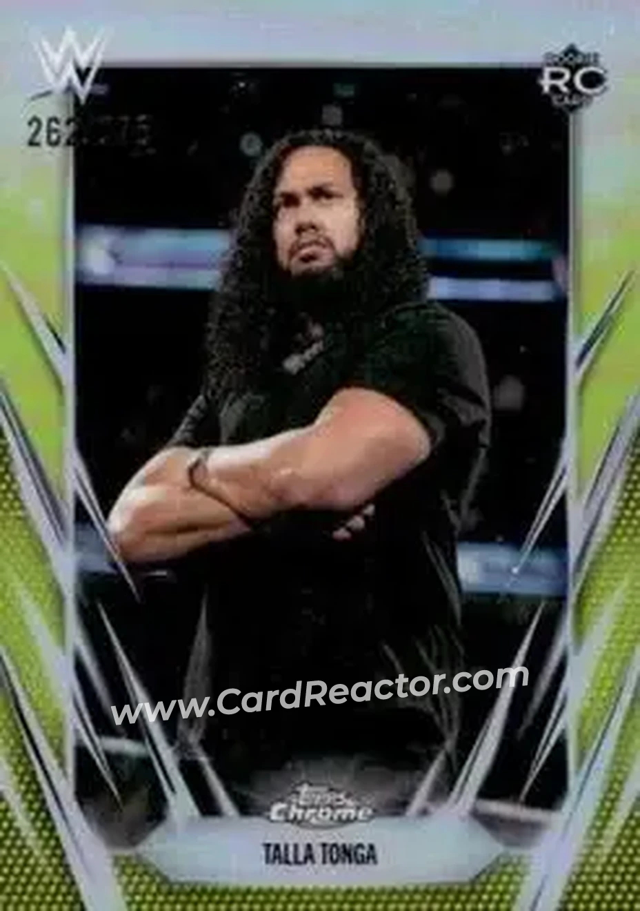 2026 Topps Chrome WWE - Yellow Refractor #109 - Talla Tonga - Front