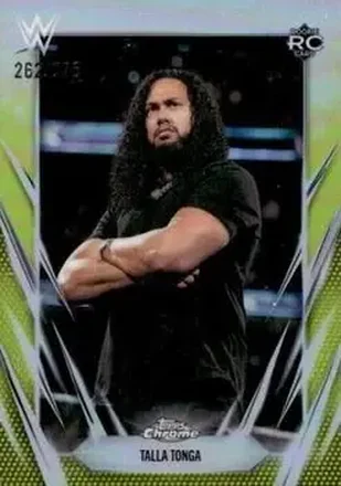 2026 Topps Chrome WWE - Yellow Refractor #109 - Talla Tonga