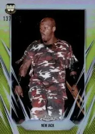 2026 Topps Chrome WWE - Yellow Refractor #110 - New Jack