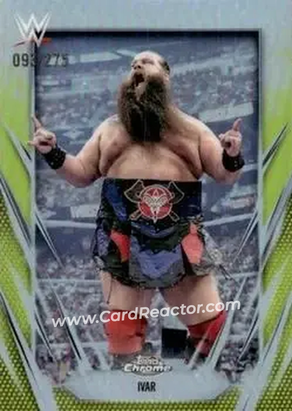 2026 Topps Chrome WWE - Yellow Refractor #111 - Ivar - Front