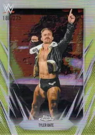 2026 Topps Chrome WWE - Yellow Refractor #112 - Tyler Bate