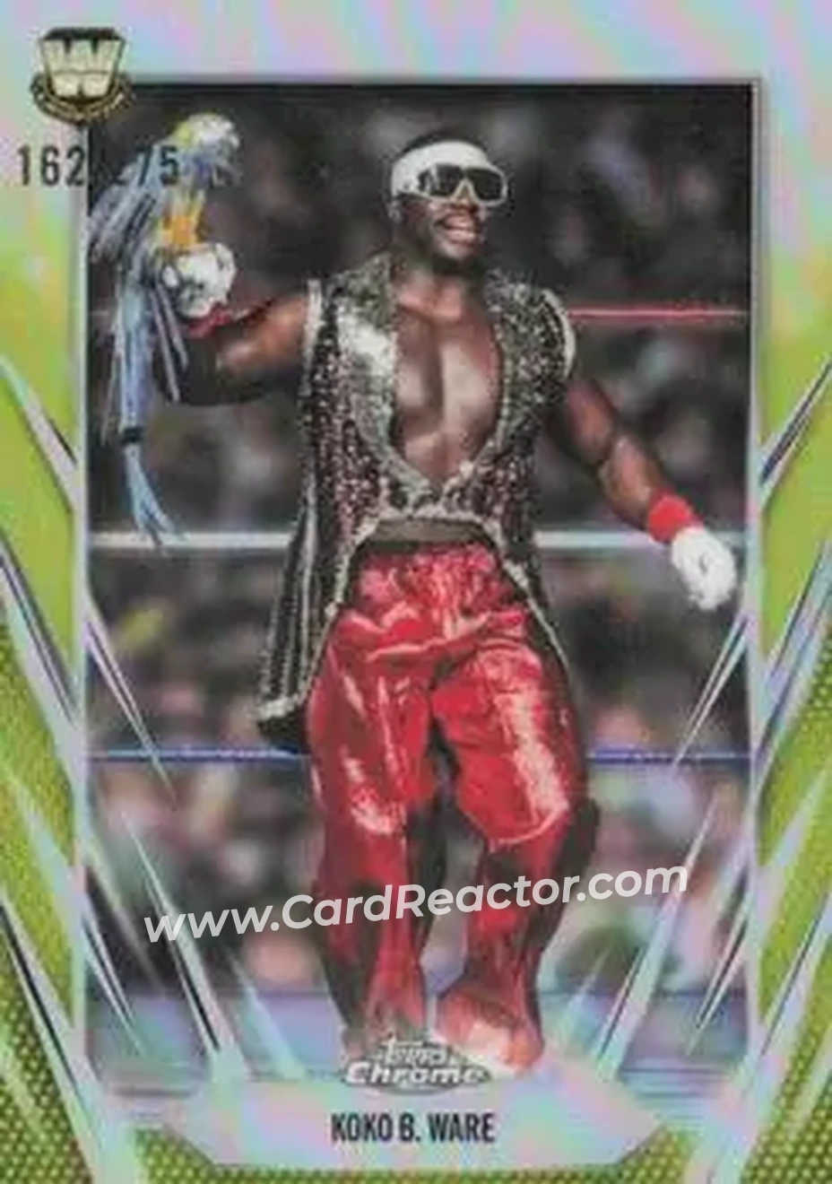 2026 Topps Chrome WWE - Yellow Refractor #113 - Koko B. Ware - Front