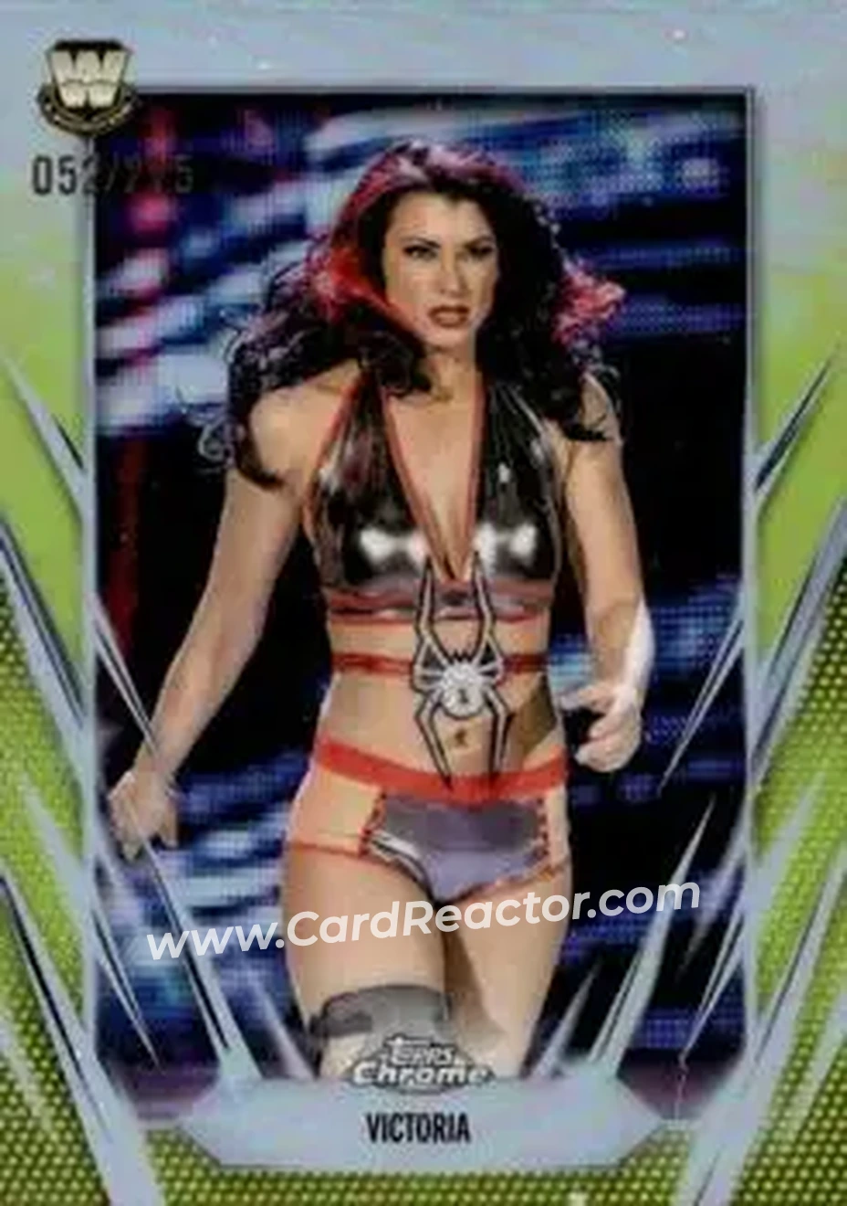 2026 Topps Chrome WWE - Yellow Refractor #114 - Victoria - Front