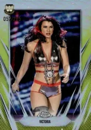 2026 Topps Chrome WWE - Yellow Refractor #114 - Victoria
