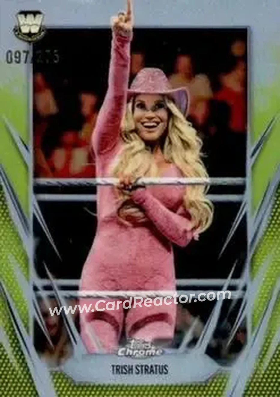 2026 Topps Chrome WWE - Yellow Refractor #115 - Trish Stratus - Front