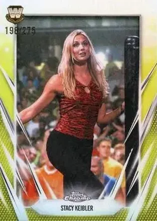 2026 Topps Chrome WWE - Yellow Refractor #121 - Stacy Keibler