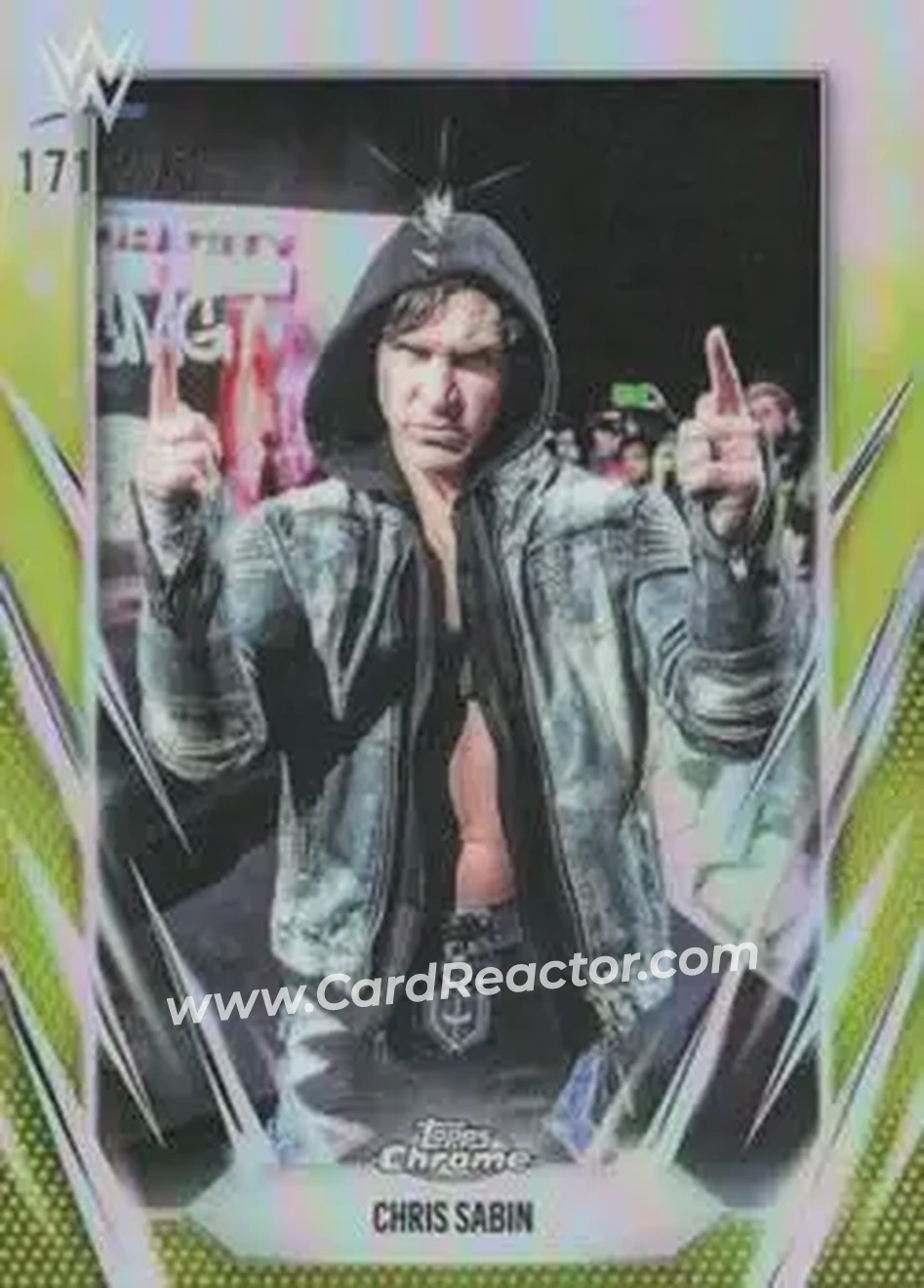 2026 Topps Chrome WWE - Yellow Refractor #124 - Chris Sabin - Front
