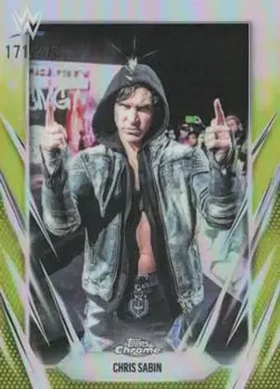 2026 Topps Chrome WWE - Yellow Refractor #124 - Chris Sabin