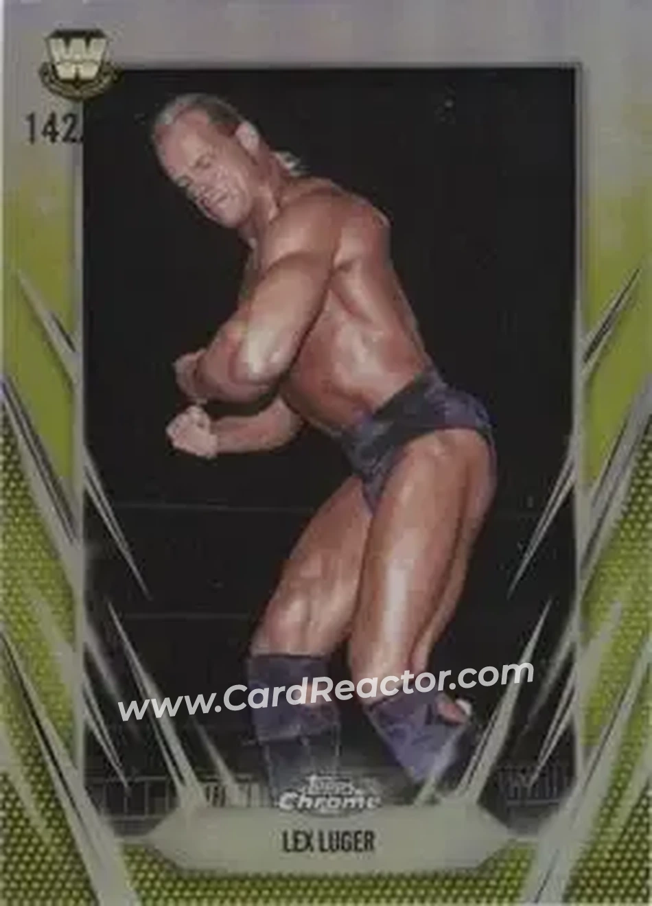 2026 Topps Chrome WWE - Yellow Refractor #125 - Lex Luger - Front