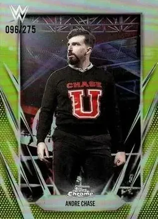 2026 Topps Chrome WWE - Yellow Refractor #127 - Andre Chase