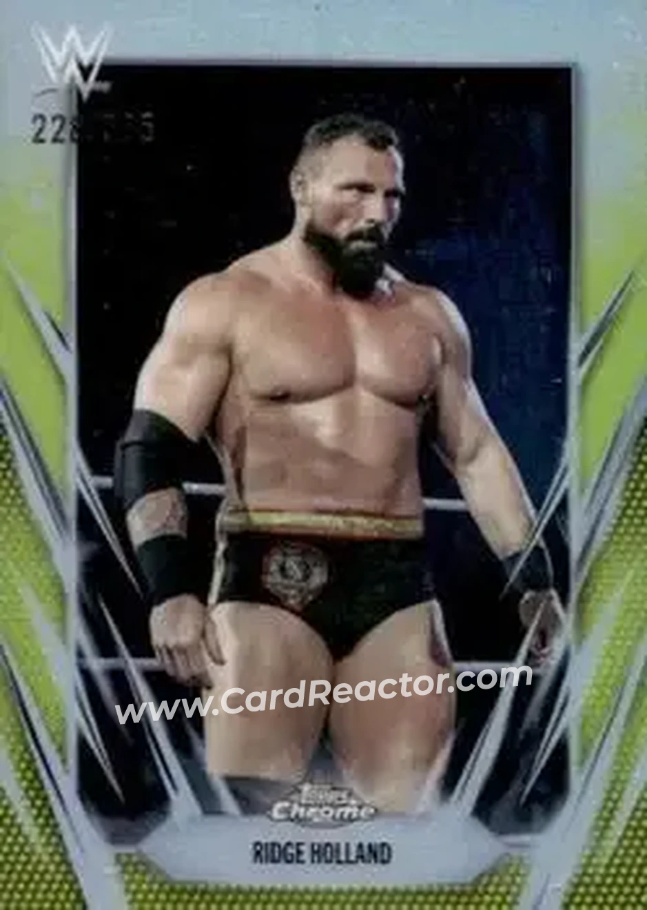 2026 Topps Chrome WWE - Yellow Refractor #128 - Ridge Holland - Front