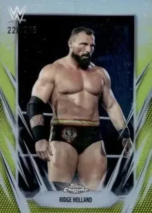 2026 Topps Chrome WWE - Yellow Refractor #128 - Ridge Holland