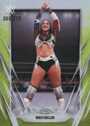 2026 Topps Chrome WWE - Yellow Refractor #134 - Wren Sinclair