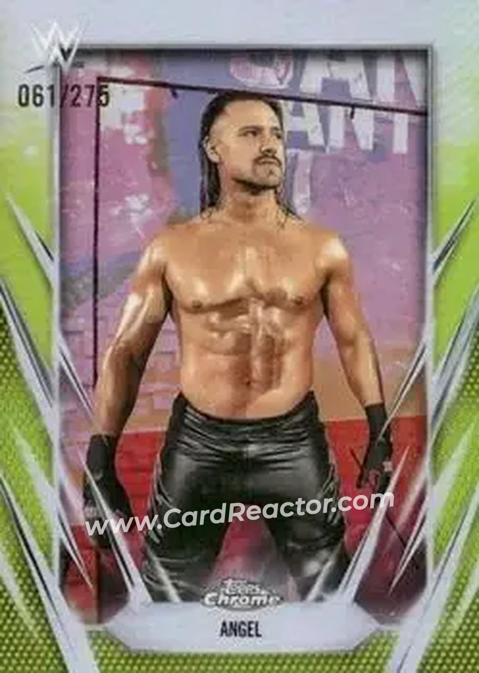 2026 Topps Chrome WWE - Yellow Refractor #136 - Angel - Front