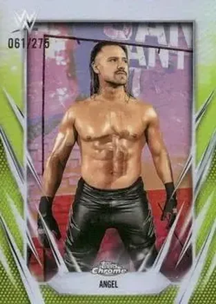 2026 Topps Chrome WWE - Yellow Refractor #136 - Angel