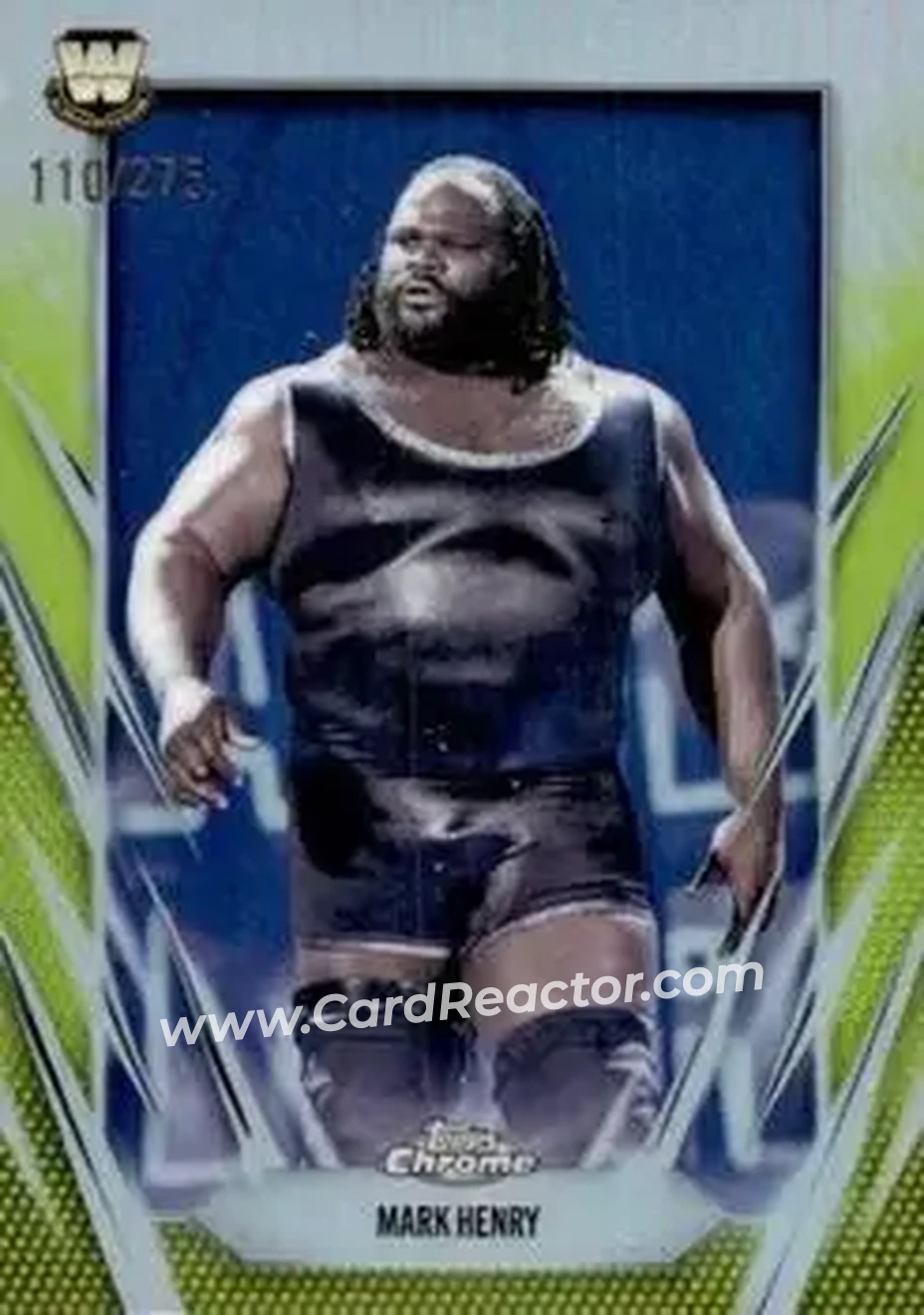 2026 Topps Chrome WWE - Yellow Refractor #138 - Mark Henry - Front