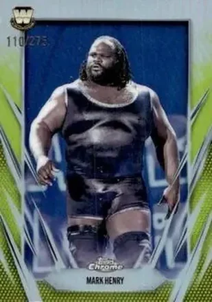 2026 Topps Chrome WWE - Yellow Refractor #138 - Mark Henry