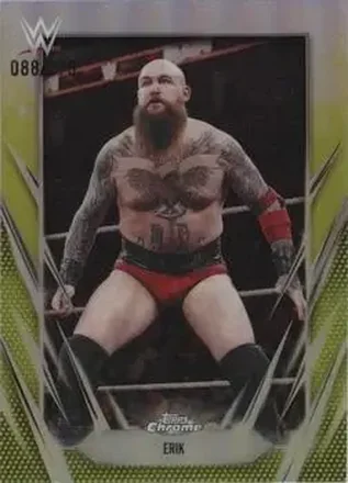 2026 Topps Chrome WWE - Yellow Refractor #139 - Erik