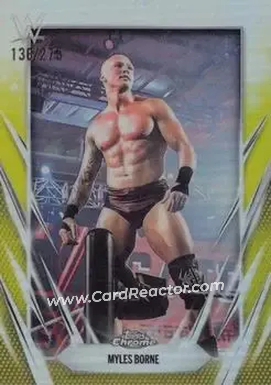 2026 Topps Chrome WWE - Yellow Refractor #141 - Myles Borne - Front