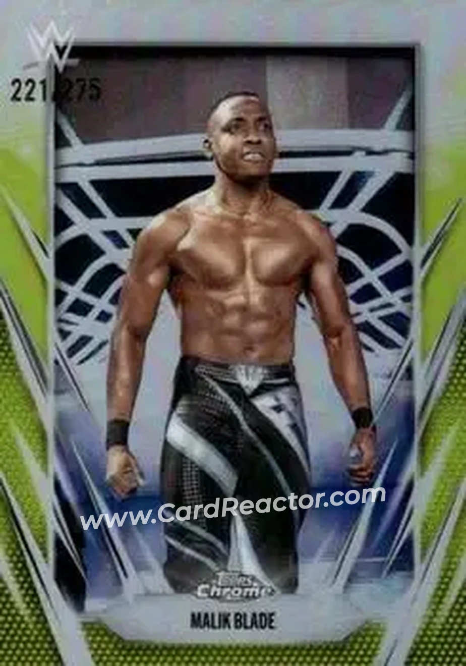 2026 Topps Chrome WWE - Yellow Refractor #142 - Malik Blade - Front