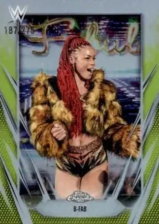 2026 Topps Chrome WWE - Yellow Refractor #143 - B-Fab