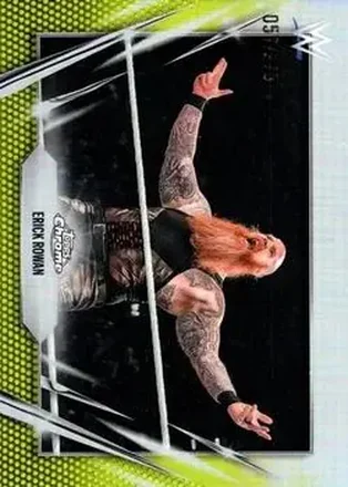 2026 Topps Chrome WWE - Yellow Refractor #145 - Erick Rowan